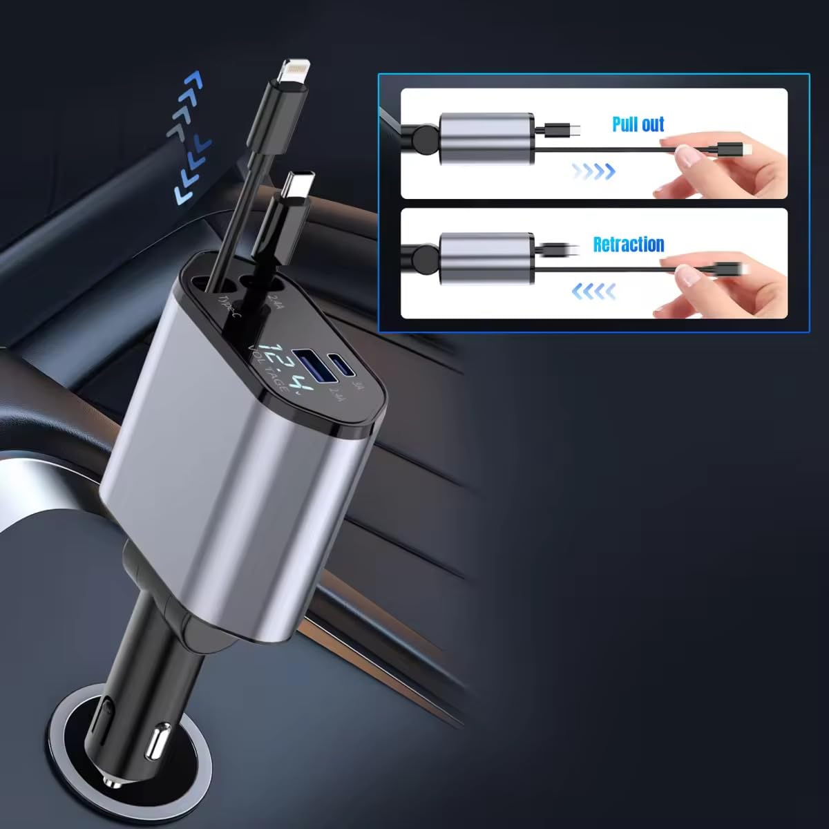 4-in-1 Car Charger Kit