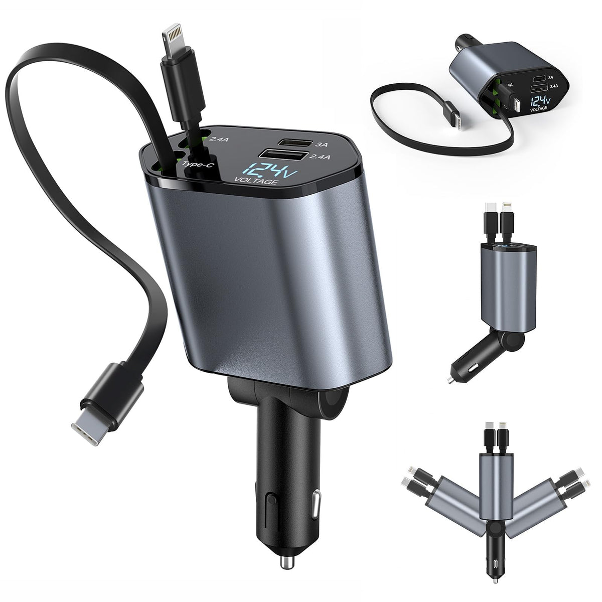 4-in-1 Car Charger Kit